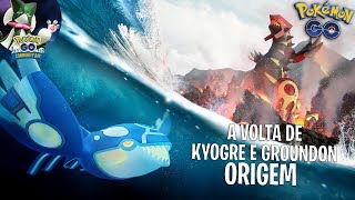 A VOLTA DO KYOGRE E DO GROUNDON ORIGEM.. MEWOSCARADA NO DIA DA COMUNIDADE DE JANEIRO