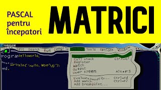 Invatam Pascal 8 - Matrice (Array bidimensional)