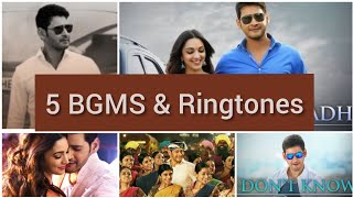 5 BGMS & Ringtones Bharath Ane Nenu