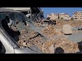 Aftermath of Israeli strike on warehouse in Lebanese town of Jiyyeh