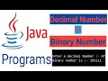 Java program to convert a decimal number to binary number | decimal to binary in java in Hindi