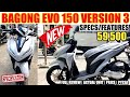 BAGONG EVO 150 VERSION 3 ANG PINAKA LATEST MOTORSIKLO SA PINAS FEATURES SPECS PRESYO NG MOTOPOSH