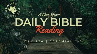 Day 224  |  Daily Bible Reading |  Return and Be Healed  |  Jeremiah 1-3