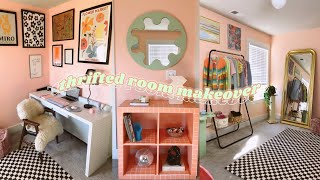 EXTREME THRIFTED ROOM MAKEOVER + TRANSFORMATION *cute aesthetic* (diy/tiktok/pinterest inspired)