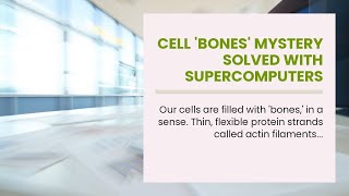 Cell 'bones' mystery solved with supercomputers