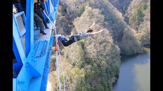 【日本一】竜神大吊橋のバンジージャンプ飛んでみた