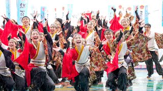 [4K] 岡山うらじゃ連笑輝　大阪ベイエリア祭Worldあぽろん 2023 (中央)