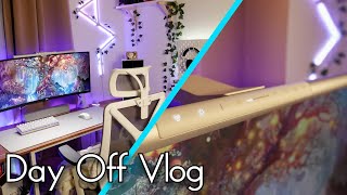 Day Off Vlog: Game and Study With Me! + Unboxing BenQ ScreenBar Pro