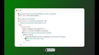 React Native Tip 💡 : Custom Header in Bottom Tabs Navigator