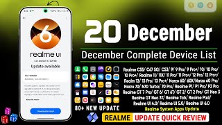 Realme December Update | Realme UI 6.0 New Update | Realme Full Device List | Realme System Apps🔥🔥