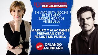 Maduro y alacranes preparando otro fraude sin pueblo, En vivo jueves 16 de enero 9:00 pm Venezuela