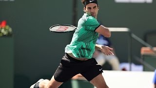 BNP Paribas Open 2017: Roger Federer vs. Jack Sock | Highlights