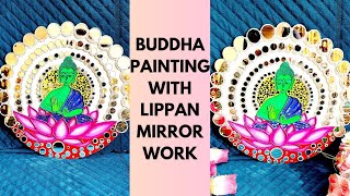 Buddha Art New Design 😍Lippan Mirrors Work With Clay