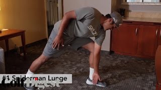 The 2 Minute Hotel Stretch Routine With Tony Finau