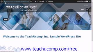 WordPress 4.0 Training Tutorial The WordPress Toolbar