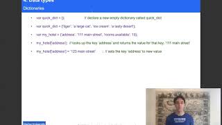 15. Dictionaries - Programming Overview with JavaScript - (Coding 101 - Lesson 2)