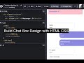 Build Chat Box with HTML/CSS (Part 1)