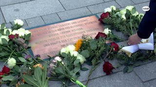 Einweihung einer Gedenktafel für Sinti in Bernau