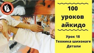 100 уроков айкидо с игорем Дмитриевым.  Шихонаге.  Детали