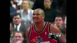 Detroit Pistons vs Philadelphia 76ers December 1999 (really great game!)