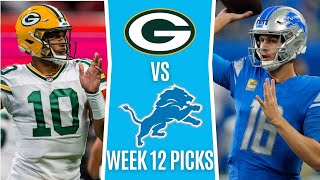 Thanksgiving Day Football (NFL Picks Week 12) PACKERS vs. LIONS | NFL Free Picks & Odds