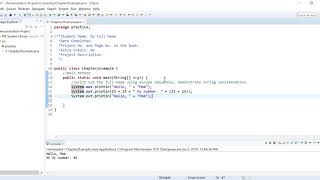String Concatenation with Numbers, Escape Sequence Character