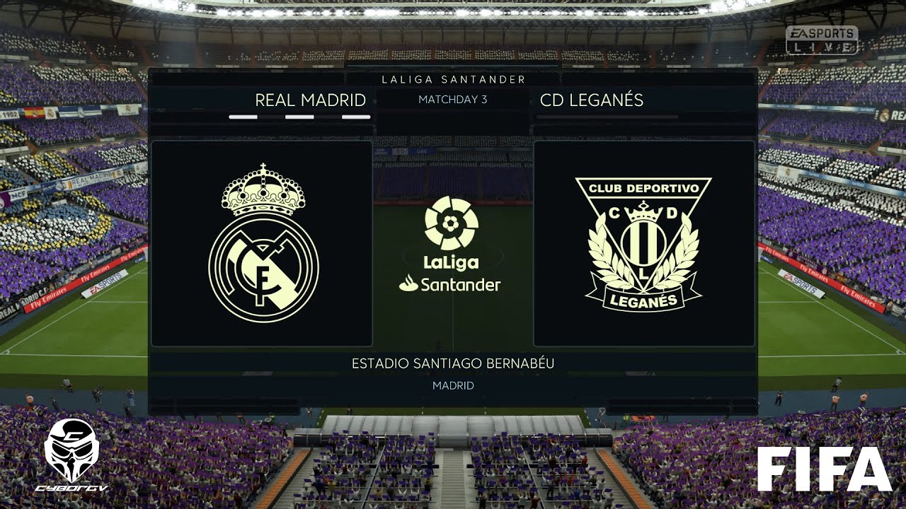 Real Madrid VS CD Leganes || La Liga Santander 2020 || Day 3 || FIFA 19 ...