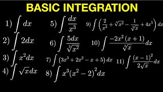 Basic Integration Using Power Formula