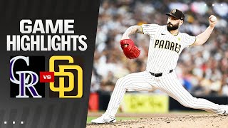 Rockies vs. Padres Game Highlights (8/3/24) | MLB Highlights