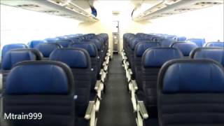 United A319 cabin tour