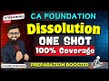 CA Foundation Accounts - Dissolution of a Firm | 100% Coverage | Imp Questions | CA Hardik Manchanda