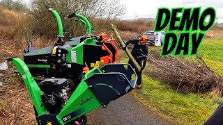 Greenmech Chippers. Hopkins Machinery Demo Day 15/03/2023. The Celtic Manor Resort. #greenmech