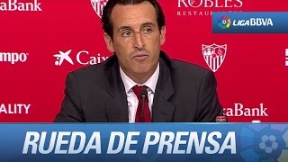 Rueda de prensa de Unai Emery tras el Sevilla FC (2-1) FC Barcelona