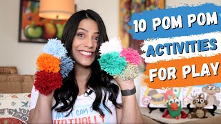 10 POM POM ACTIVITIES | Motor Play for Preschoolers & Kids