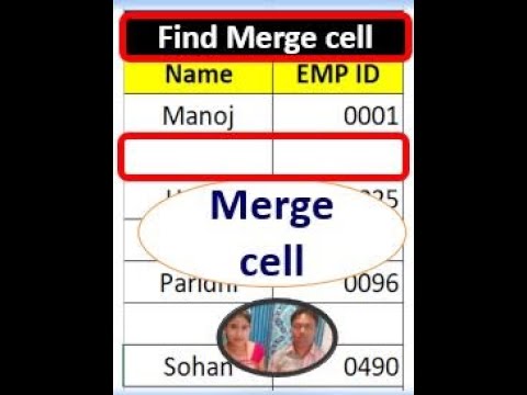 how to Find merge cells in excel | merge cellerror | excel