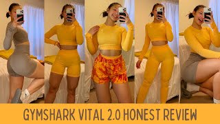 gymshark vital seamless 2.0 | honest review, old and new comparison, try-on, see through?