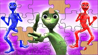 Green Alien Funny Puzzle DAME TU COSITA & PATILA Color Dance Challenge Wrong Heads El Chombo