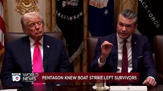 Pentagon knew boat strike left survivors before launching follow-up strike