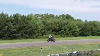 NYDUCATI: Tigh Loughhead around Turn 18 at New York Safety Track