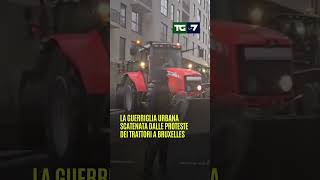 La guerriglia urbana scatenata dalle #proteste dei #trattori a #Bruxelles