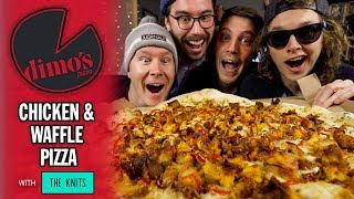Dimo's Chicken & Waffle Pizza Review with The Knits Music