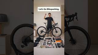 Bikepacking Setup in 30 seconds 🚴🏽⛺️ #camping #asmr #bikepacking #cycling