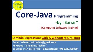 Java Lambda Expressions with and without return statements #317||Java Anonymous Functions or Methods