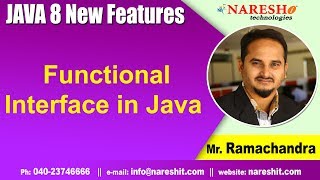 Java 8 Features Tutorials | Functional Interface in Java | Core Java Tutorials | By Mr.Ramachandra