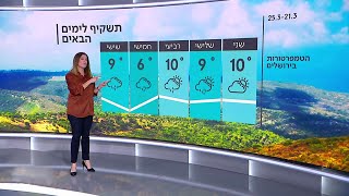 התחזית 20.03.2022 | עלייה קלה בטמפרטורות - עדיין קר