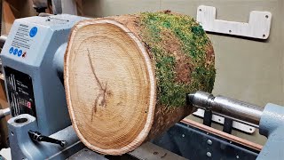 Woodturning - You've Got to Love a Laburnum Log !!