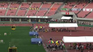 H24新潟インターハイ　女子4x100mR準決勝2組　東京・八王子・東大阪大敬愛