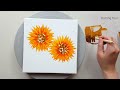 887 how to paint a sunflower fluid acrylic easy painting ideas designer gemma77