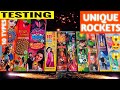 10 Unique Rockets Testing | Fireworks testing | crackers video 2023 | diwali ke patakhe | crackers