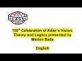 English: Marion Balla on 150 years Alfred Adler at the virtual ICASSI 2020